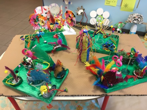 Création d'un jardin imaginaire réalisé par les élèves