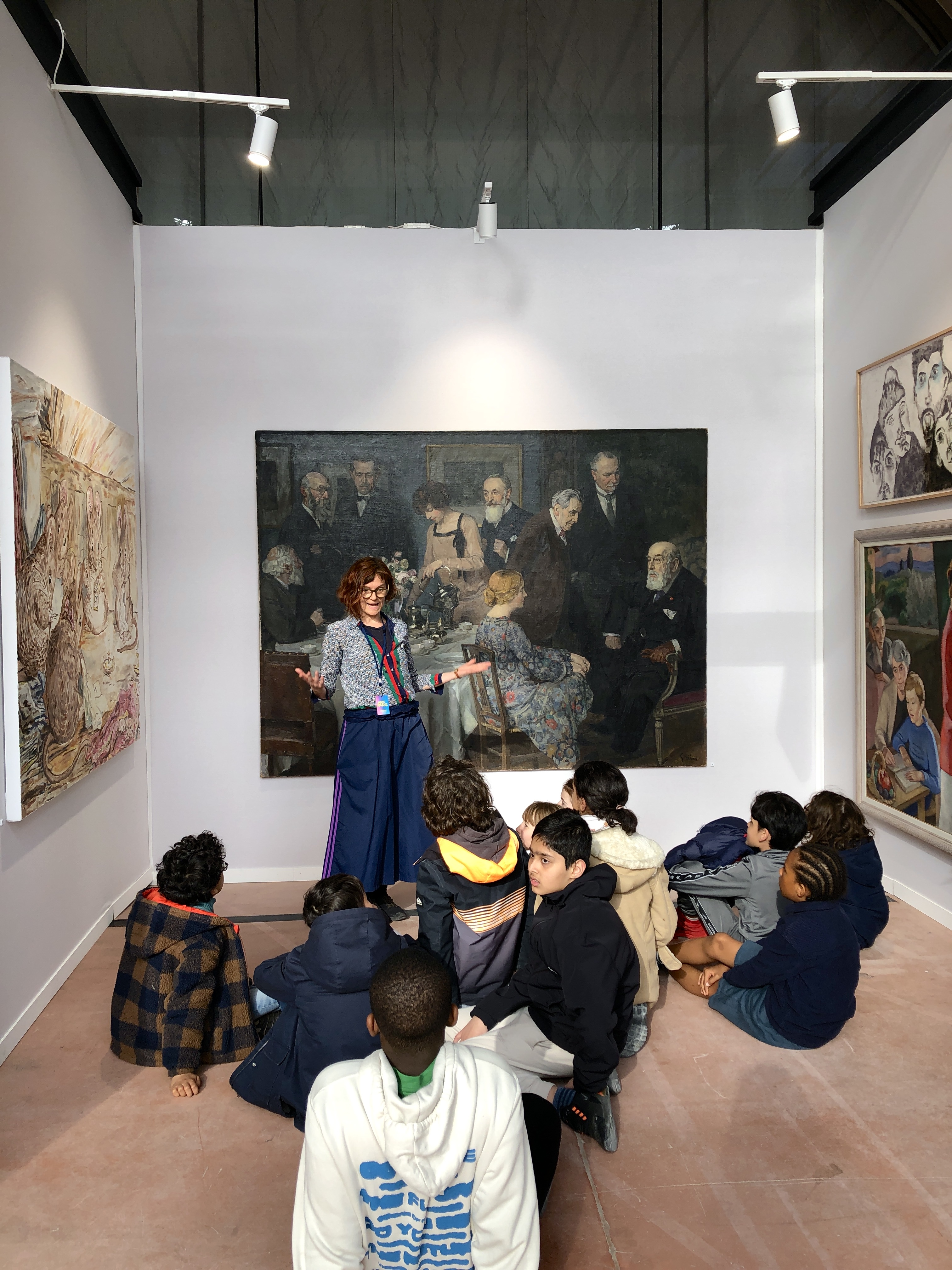 Comment l'art moderne nourrit-il l'art contemporain ? Discussion avec des élèves de l'école élémentaire Falguières (15e) et la médiatrice culturelle Nathalie Rataud
